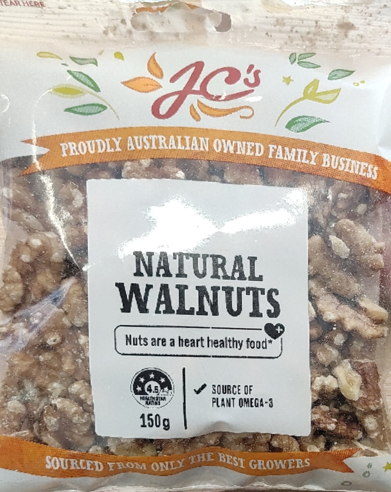 NATURAL WALNUTS, JC, 150G